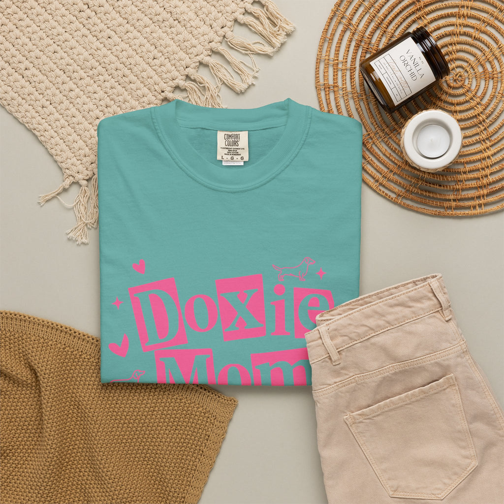 Doxie Mom T-Shirt — Cute Pink Dachshund Dog Mom Tee