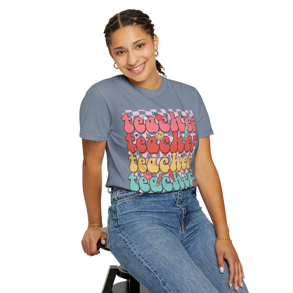 Retro Teacher Smile T-shirt