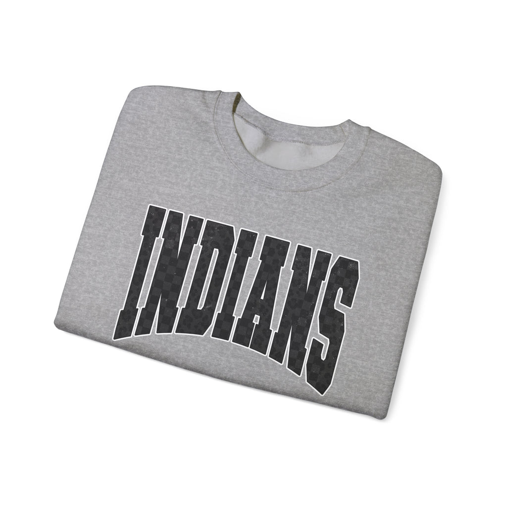Indians Crewneck Sweatshirt — Vintage Collegiate Logo Pullover