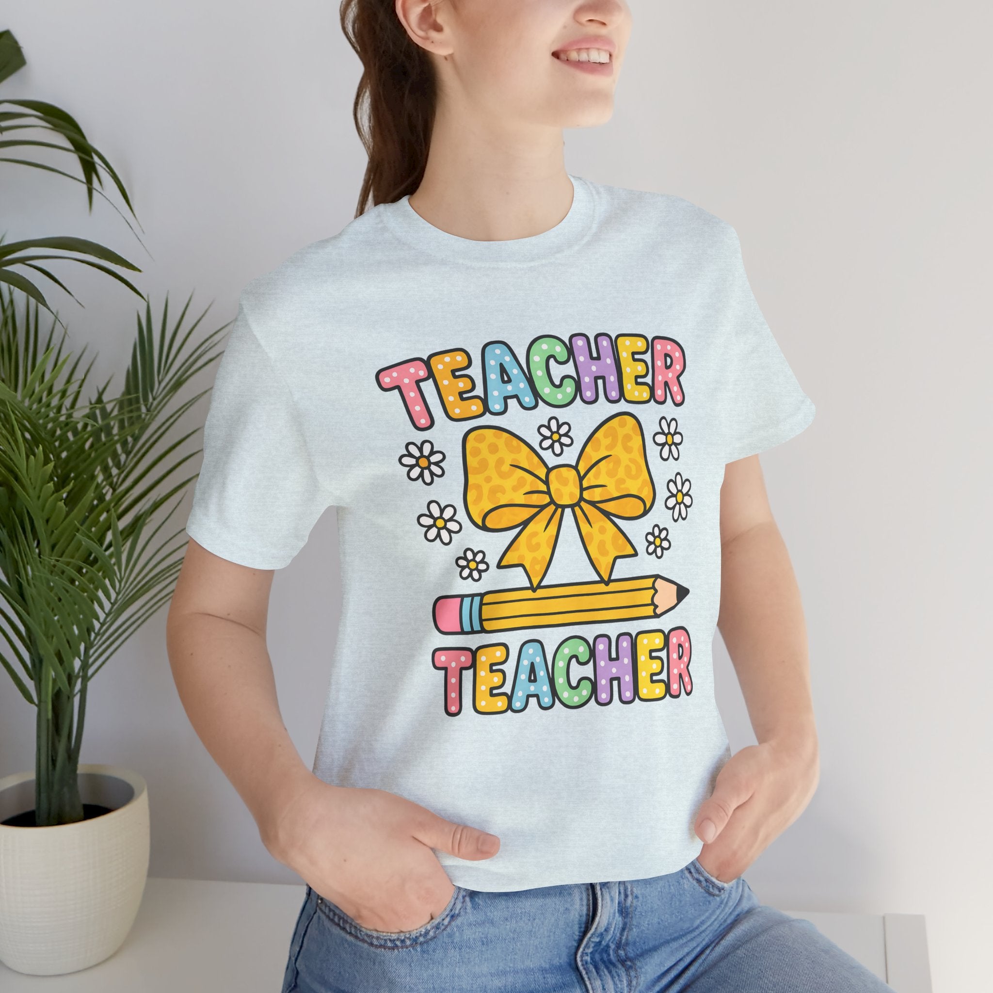 Teacher Bow Pencil T-Shirt