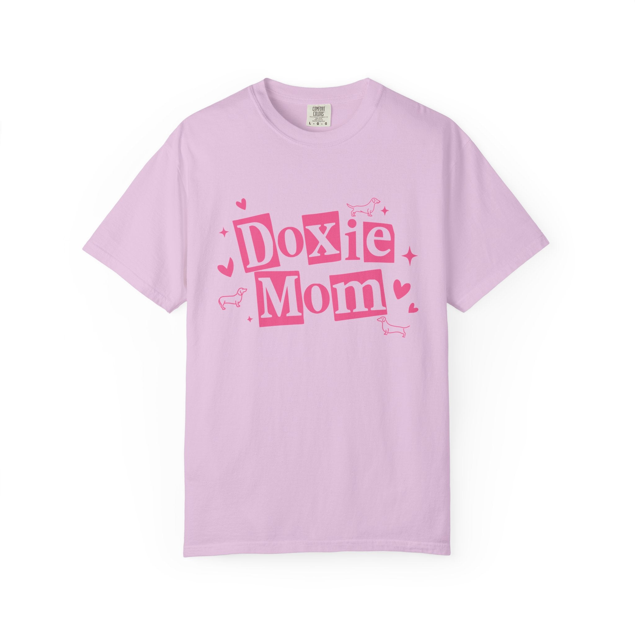 Doxie Mom T-Shirt — Cute Pink Dachshund Dog Mom Tee