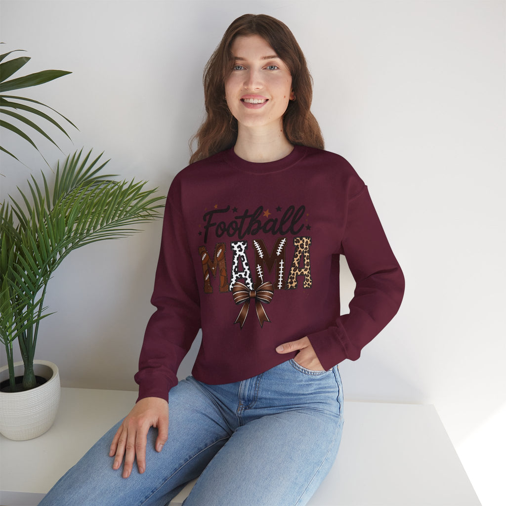 Unisex Heavy Blend™ Crewneck Football Mama Sweatshirt