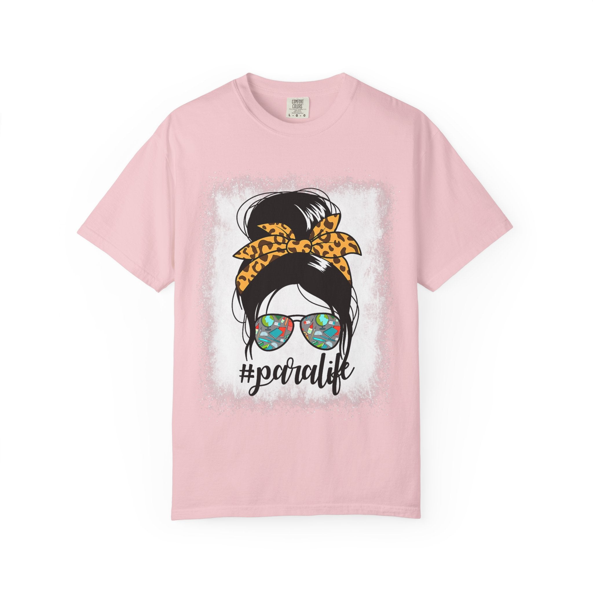 Para Life Graphic Tee — #paralife Sunglasses Messy Bun Shirt for Moms