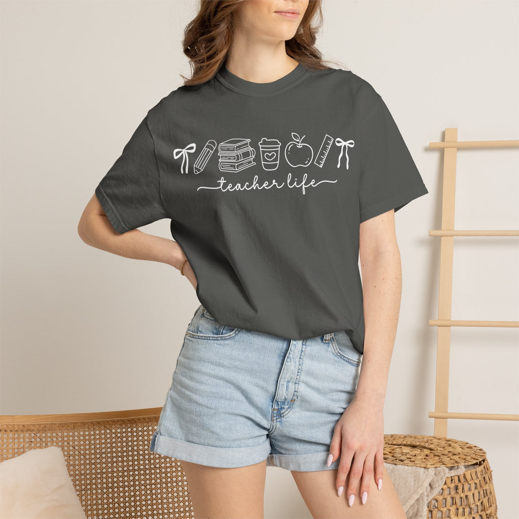 Teacher T-Shirt — Minimal Vintage Cream Tee