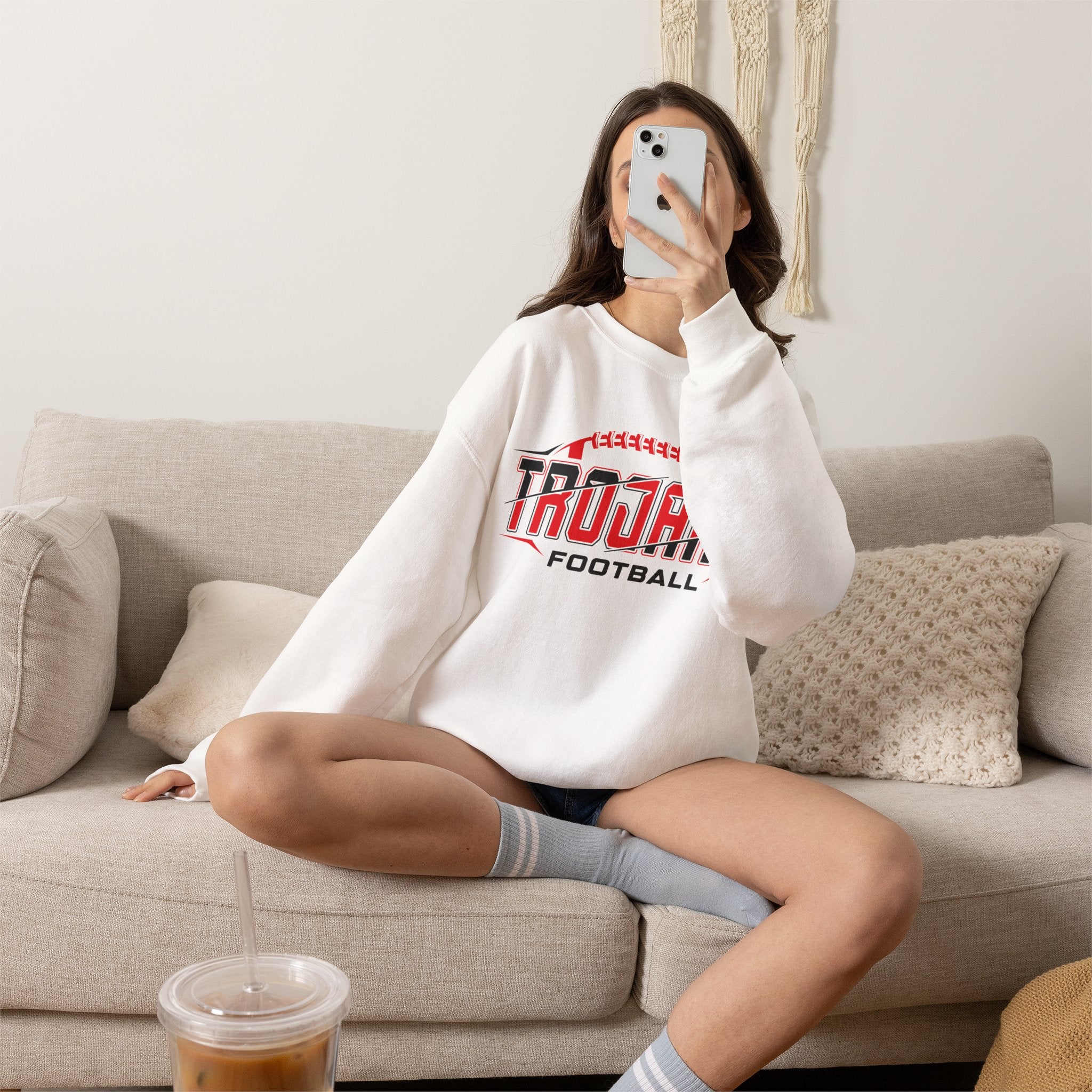 Trojans Football Crewneck Sweatshirt
