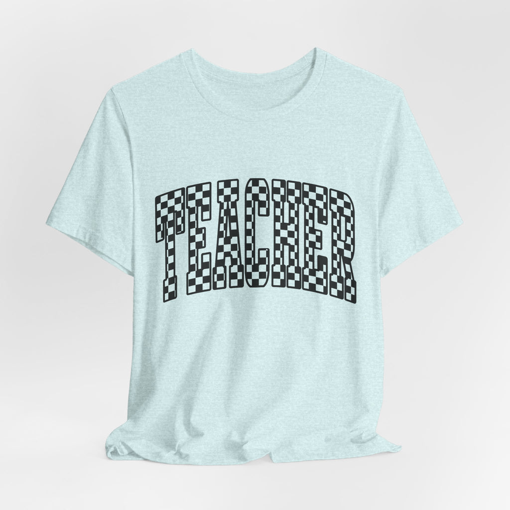 Teacher Checkerboard Graphic Tee