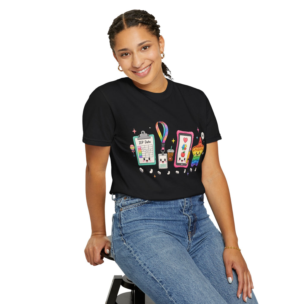Teacher Tech Friends Graphic T-Shirt — IEP data