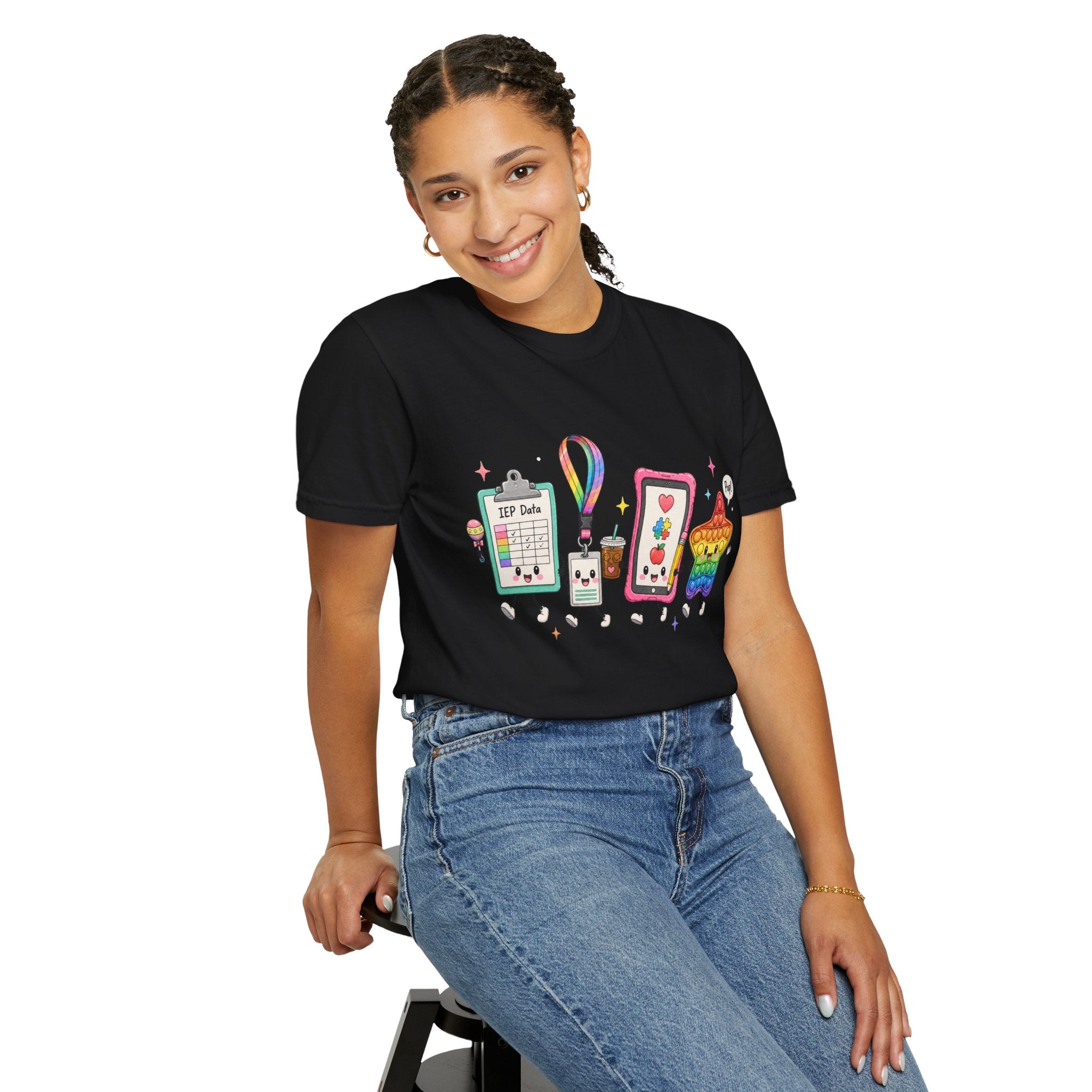 Teacher Tech Friends Graphic T-Shirt — IEP data
