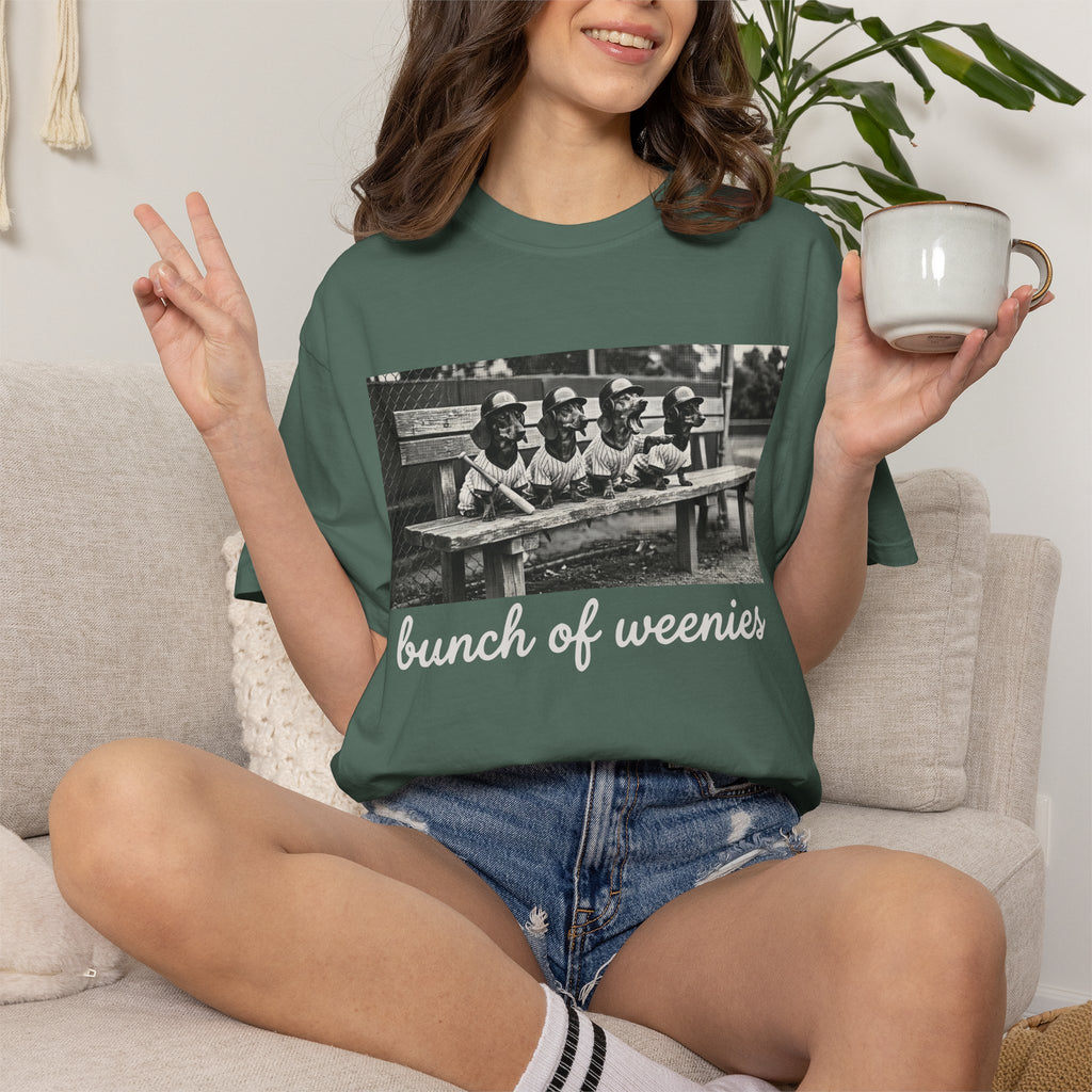 Vintage Bunch of Weenies White Text Photo T-Shirt