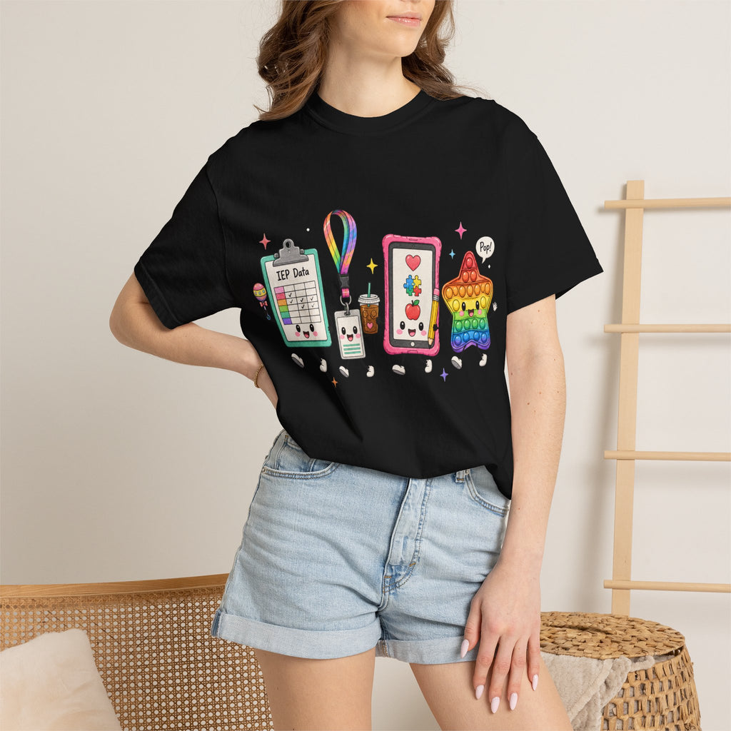 Teacher Tech Friends Graphic T-Shirt — IEP data