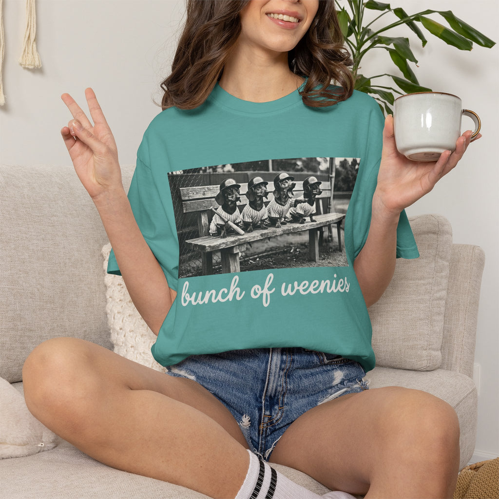 Vintage Bunch of Weenies White Text Photo T-Shirt