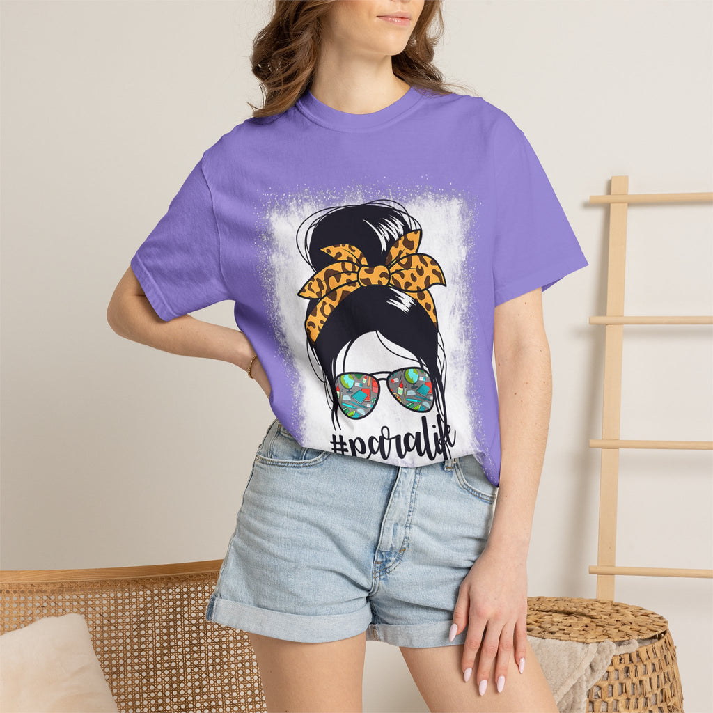 Para Life Graphic Tee — #paralife Sunglasses Messy Bun Shirt for Moms
