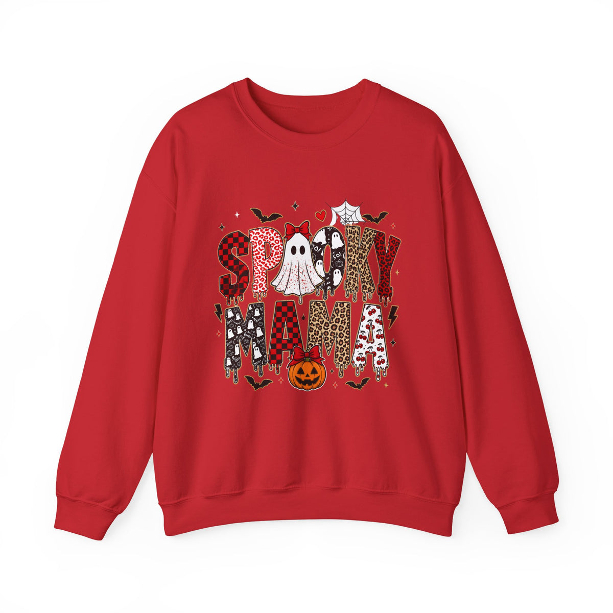 Spooky Mama Sweatshirt — Halloween Ghost Pumpkin Crewneck