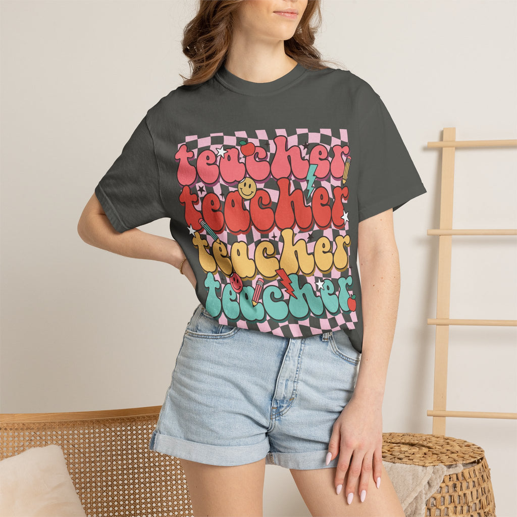 Retro Teacher Smile T-shirt