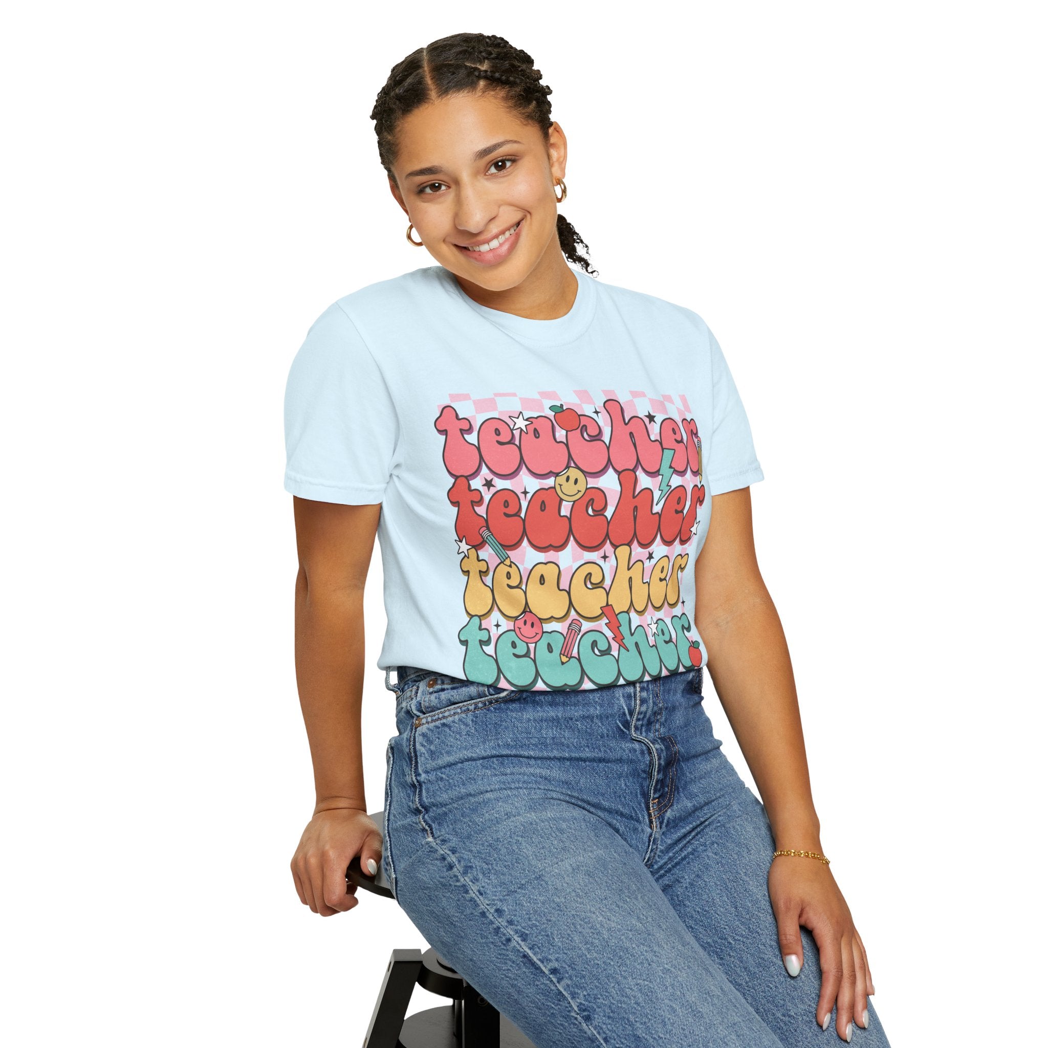 Retro Teacher Smile T-shirt