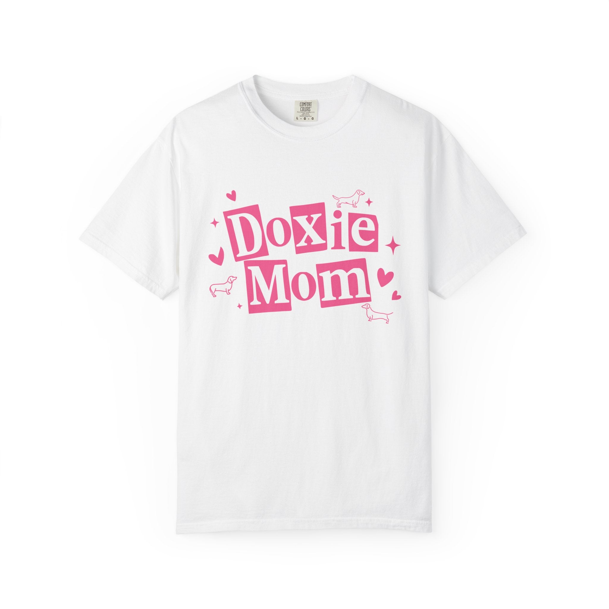 Doxie Mom T-Shirt — Cute Pink Dachshund Dog Mom Tee