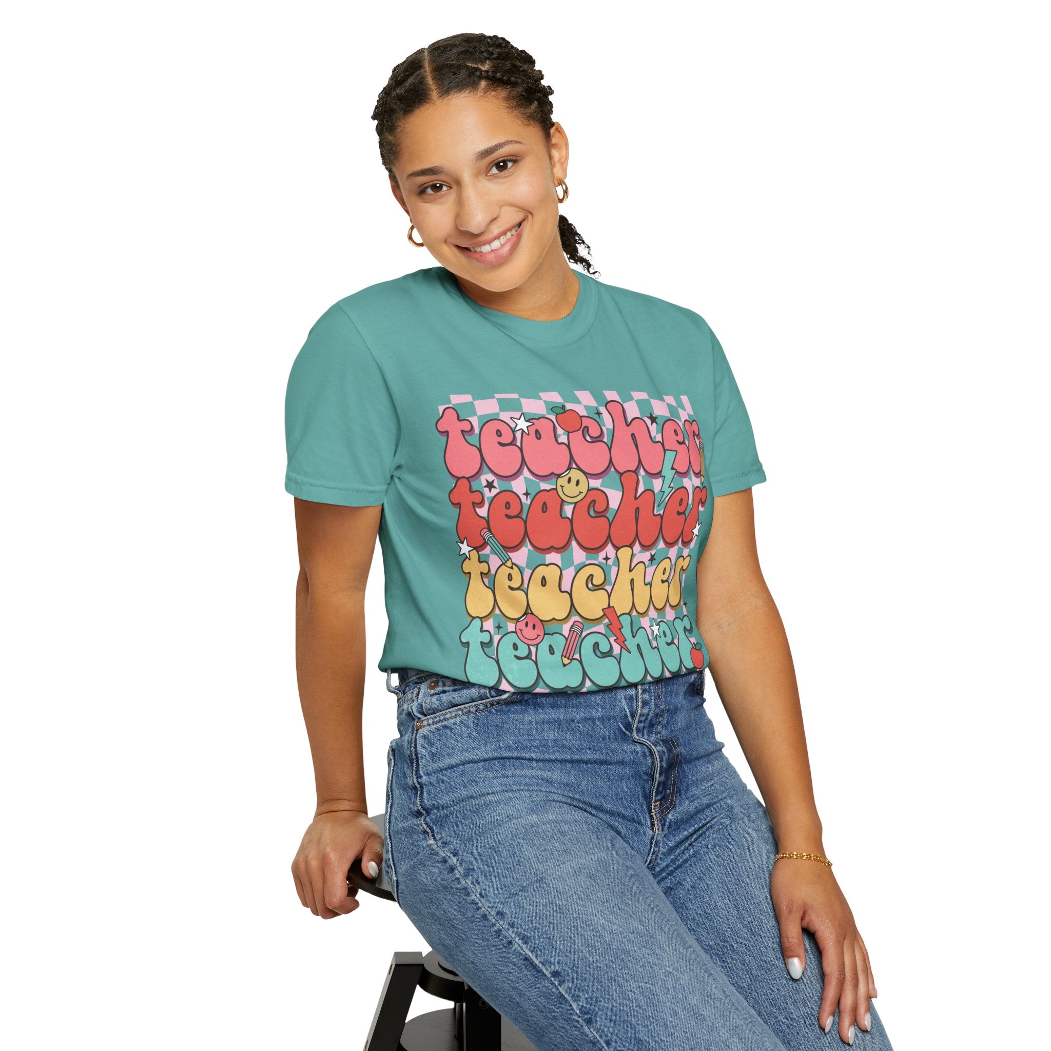 Retro Teacher Smile T-shirt