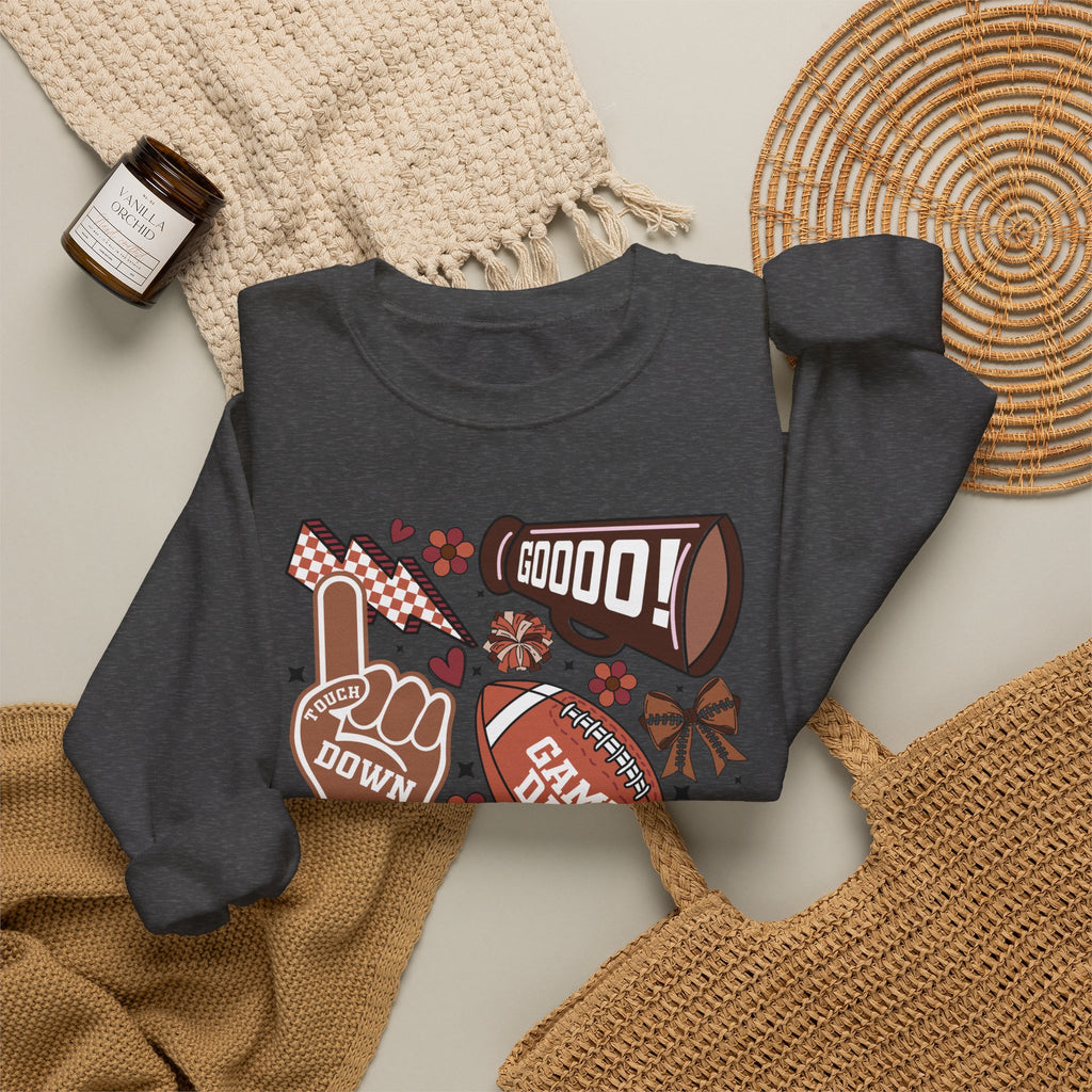 Football Season Crewneck Sweatshirt – 'Tis the Season Game Day Design