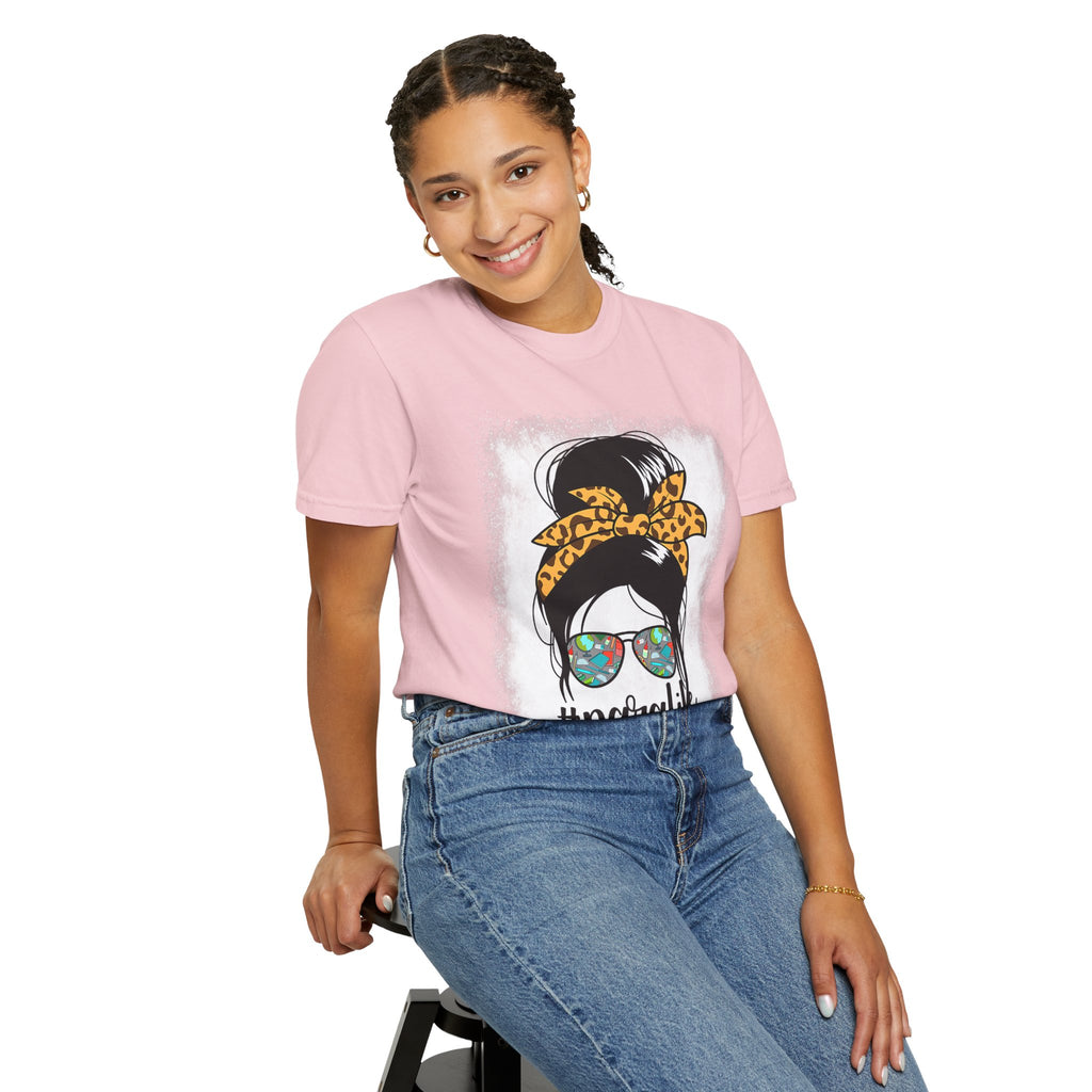 Para Life Graphic Tee — #paralife Sunglasses Messy Bun Shirt for Moms
