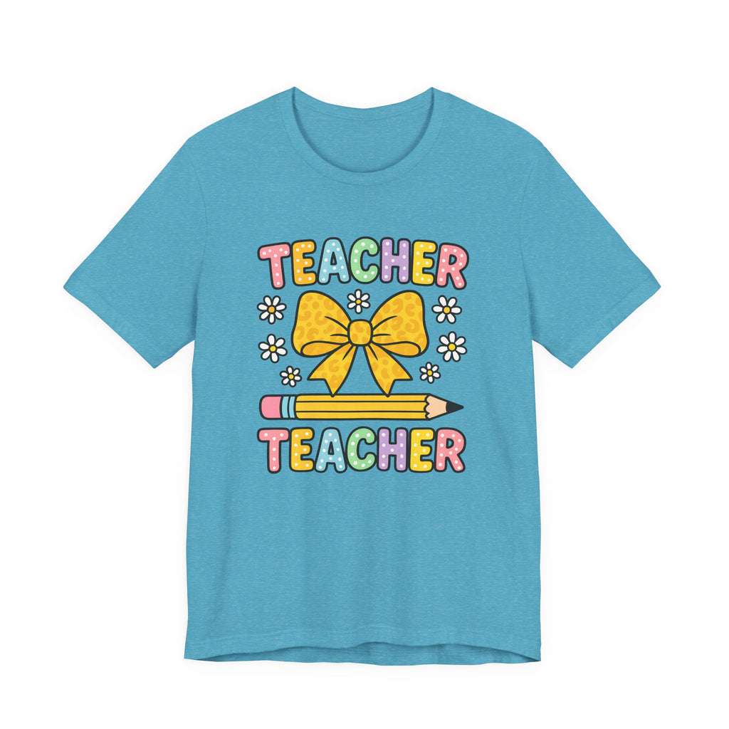 Teacher Bow Pencil T-Shirt