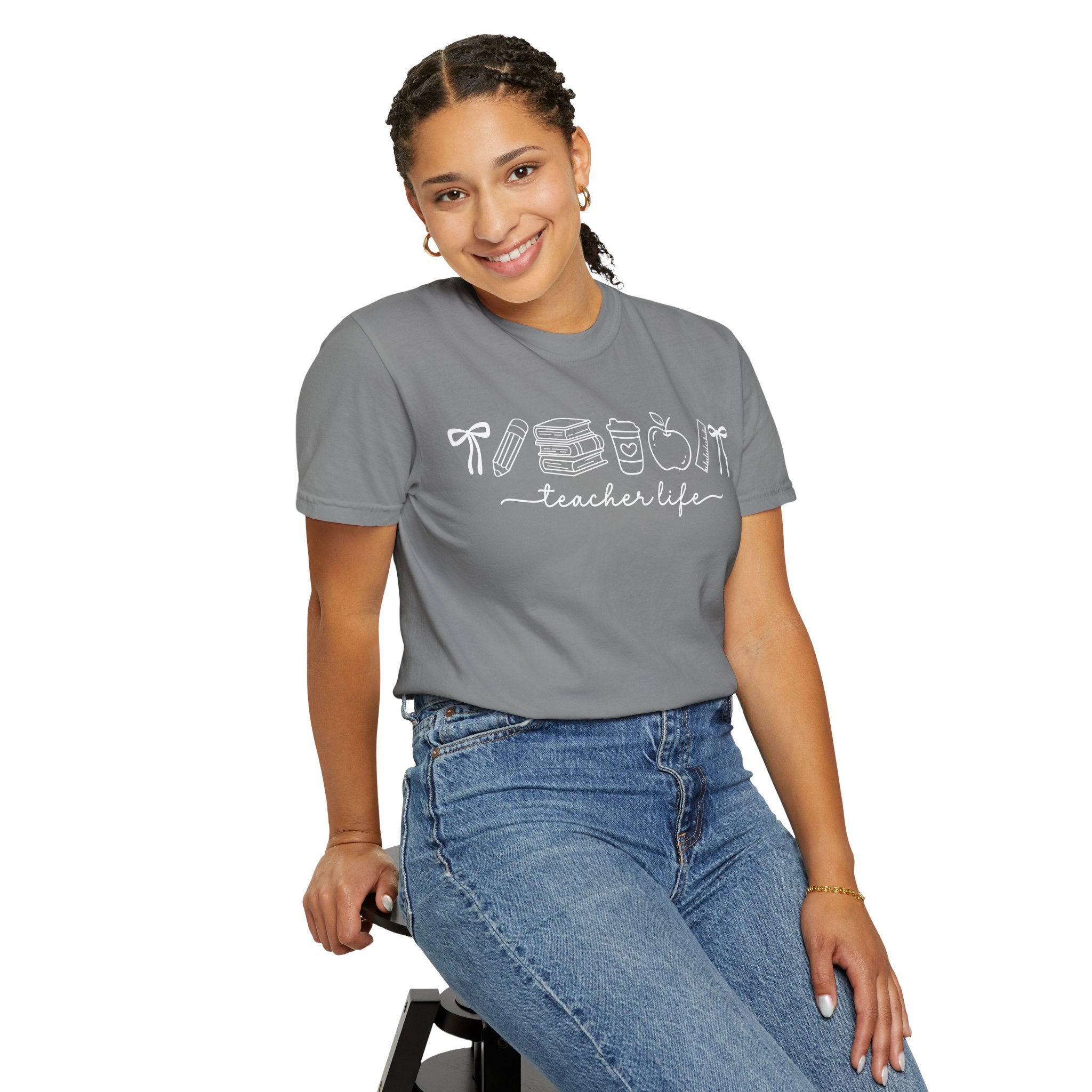 Teacher T-Shirt — Minimal Vintage Cream Tee