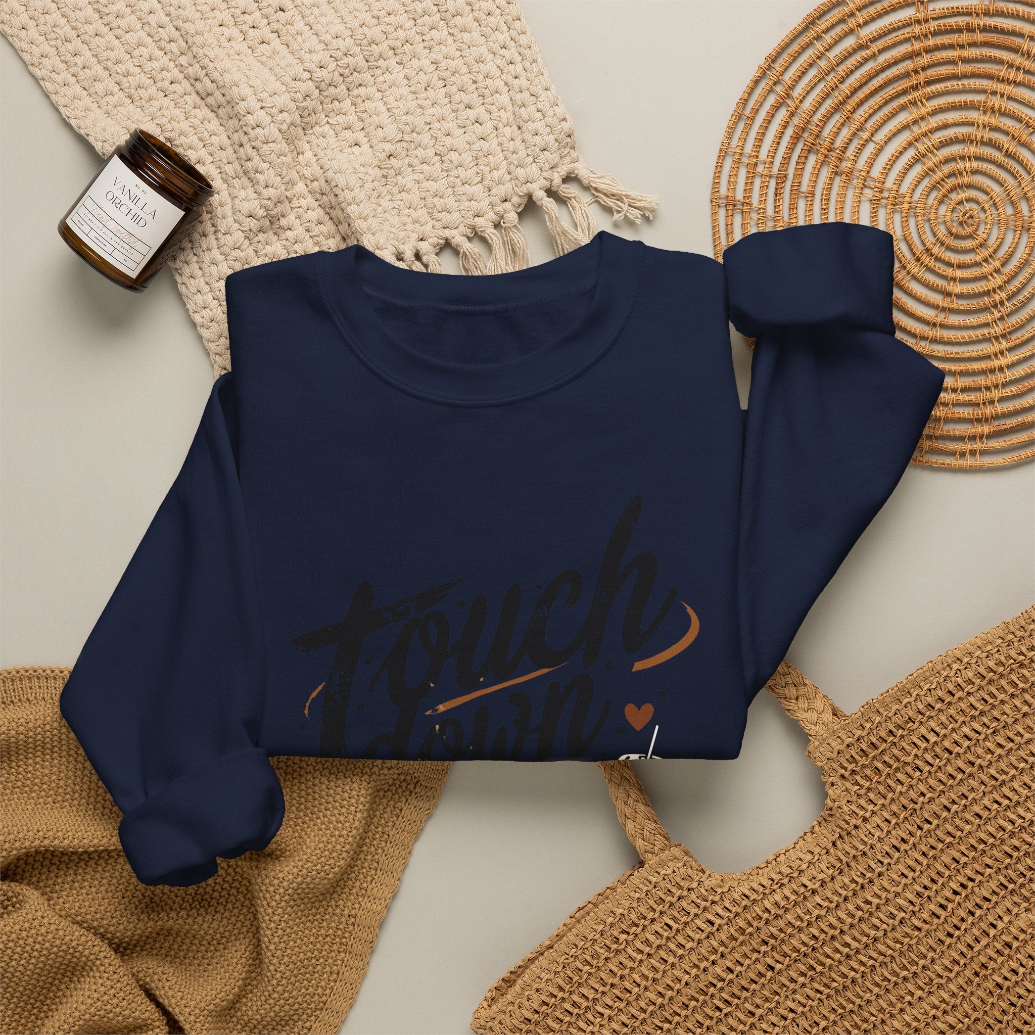 Touchdown Season Crewneck Sweatshirt — Football Fan Game Day Pullover