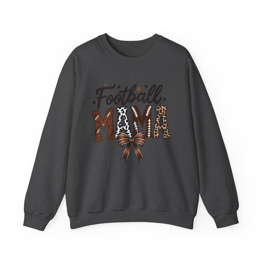 Football Mama Sweatshirt – Leopard Print Football Mom Crewneck