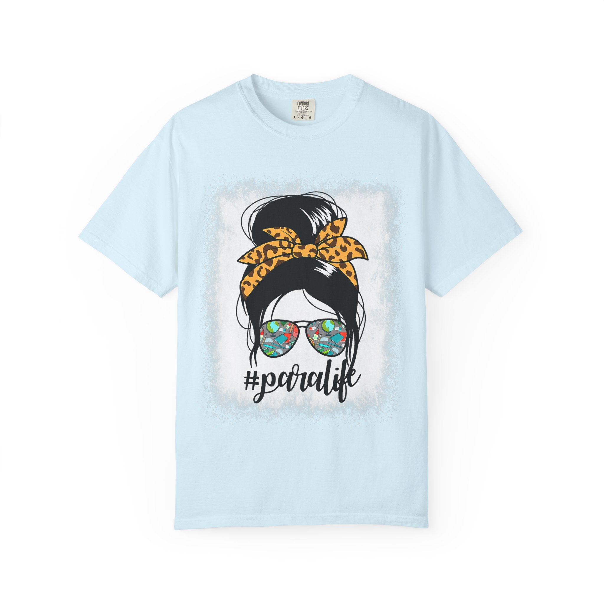 Para Life Graphic Tee — #paralife Sunglasses Messy Bun Shirt for Moms