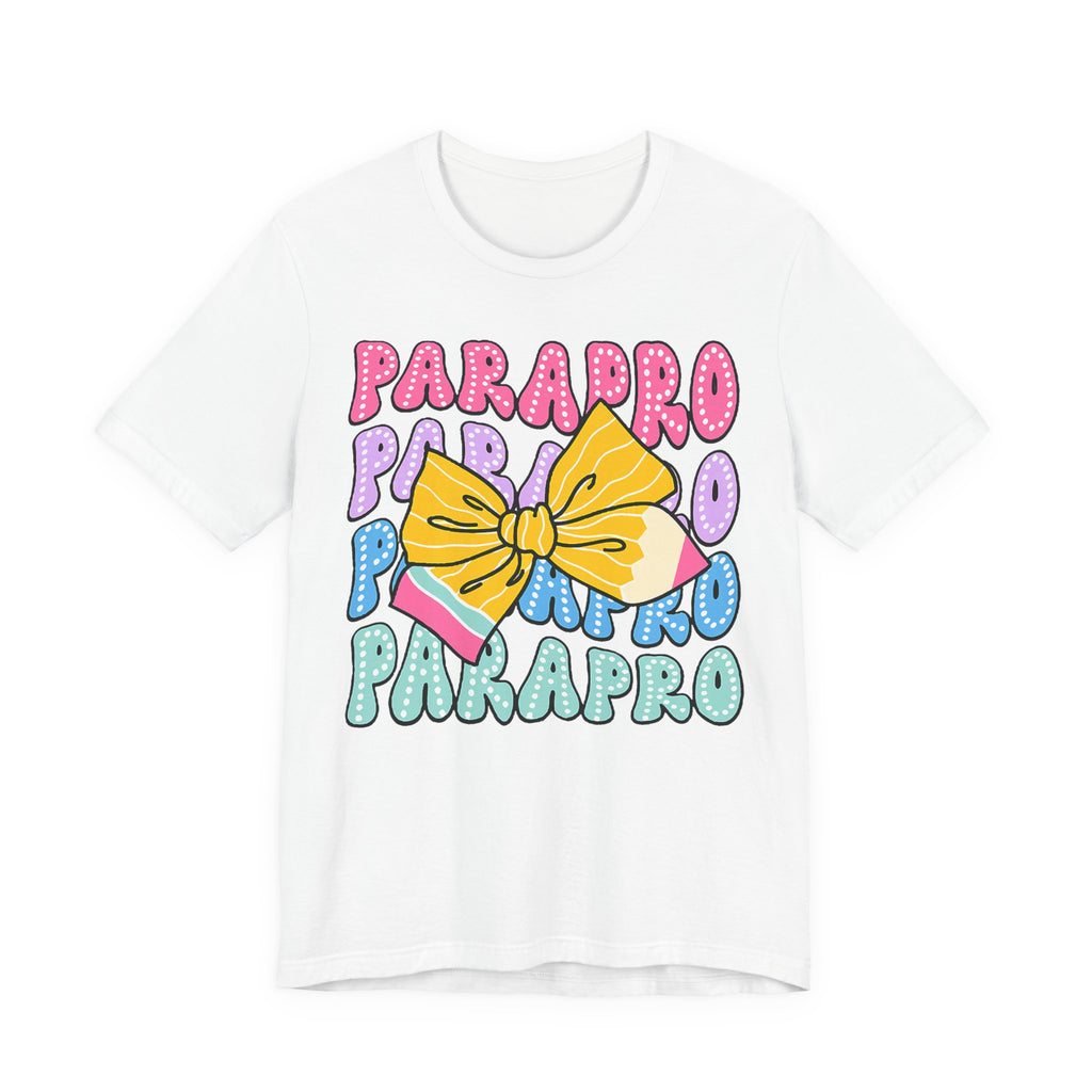Parapro T-Shirt — Colorful Paraprofessional Bow Tee