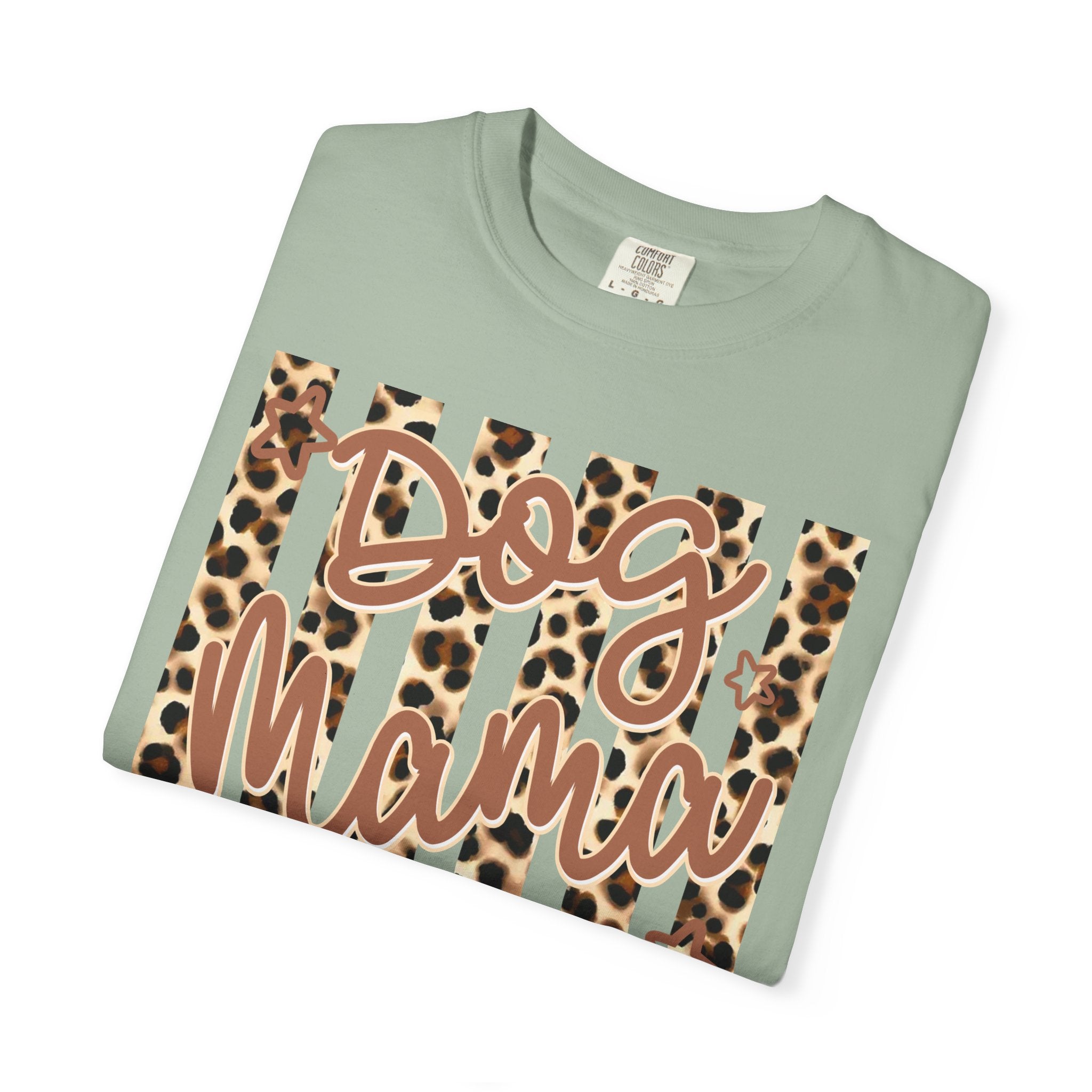 Dog Mama Leopard Flag T-Shirt