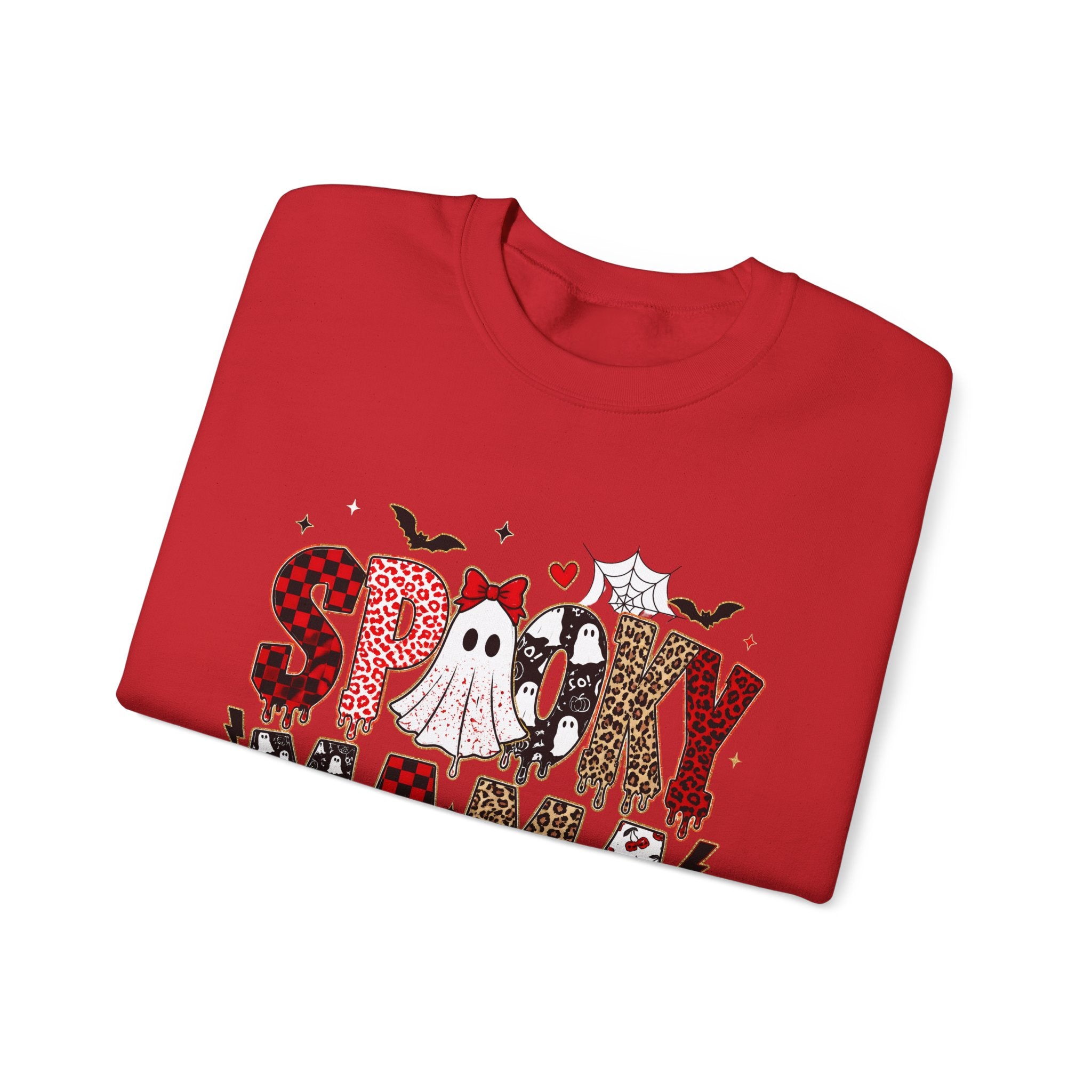 Spooky Mama Sweatshirt — Halloween Ghost Pumpkin Crewneck