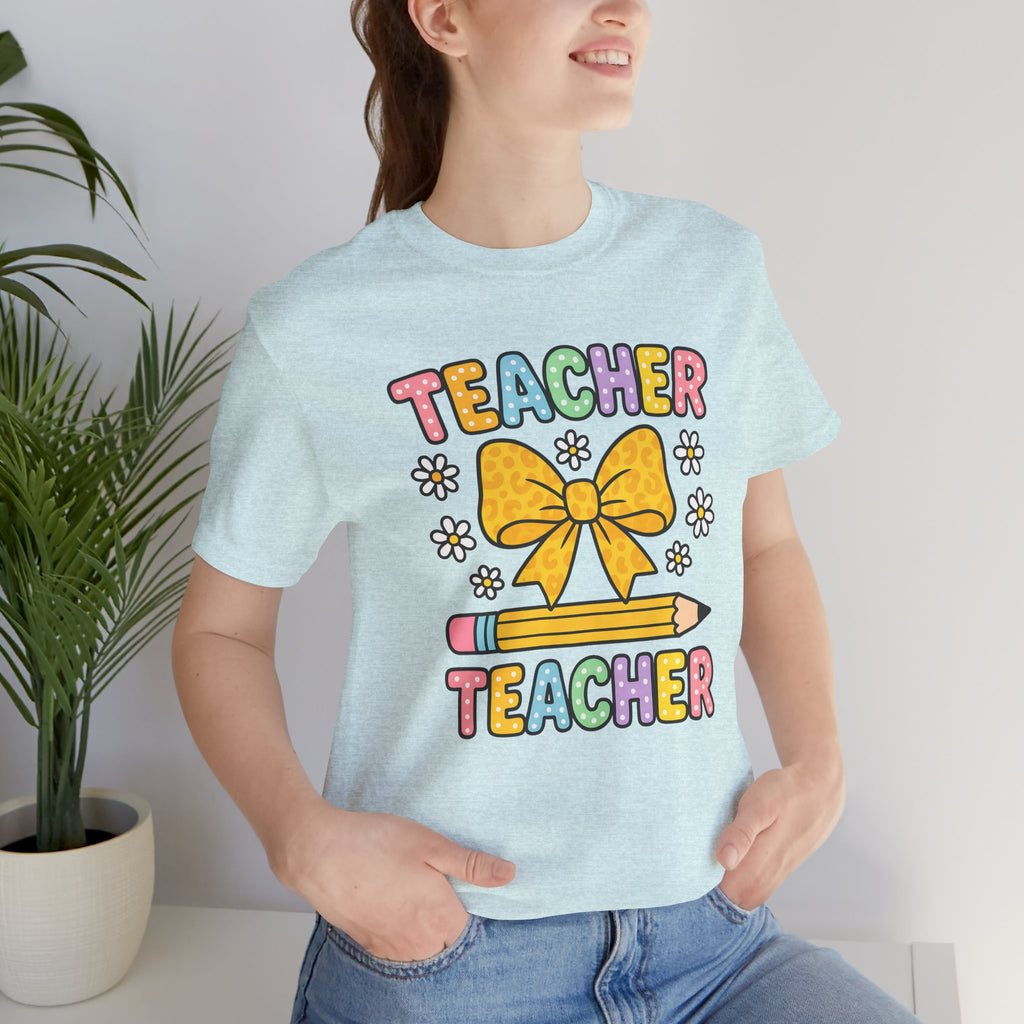 Teacher Bow Pencil T-Shirt