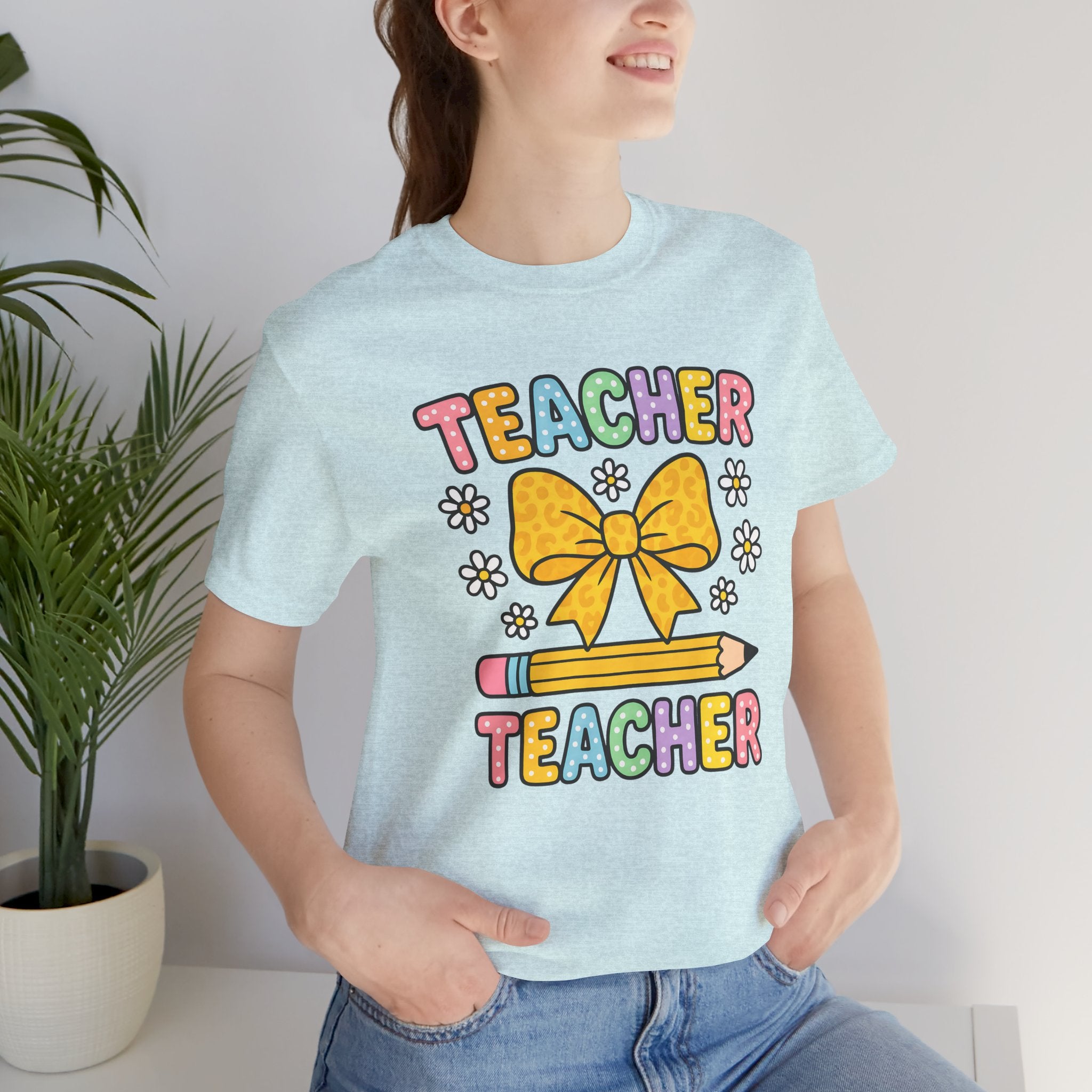 Teacher Bow Pencil T-Shirt