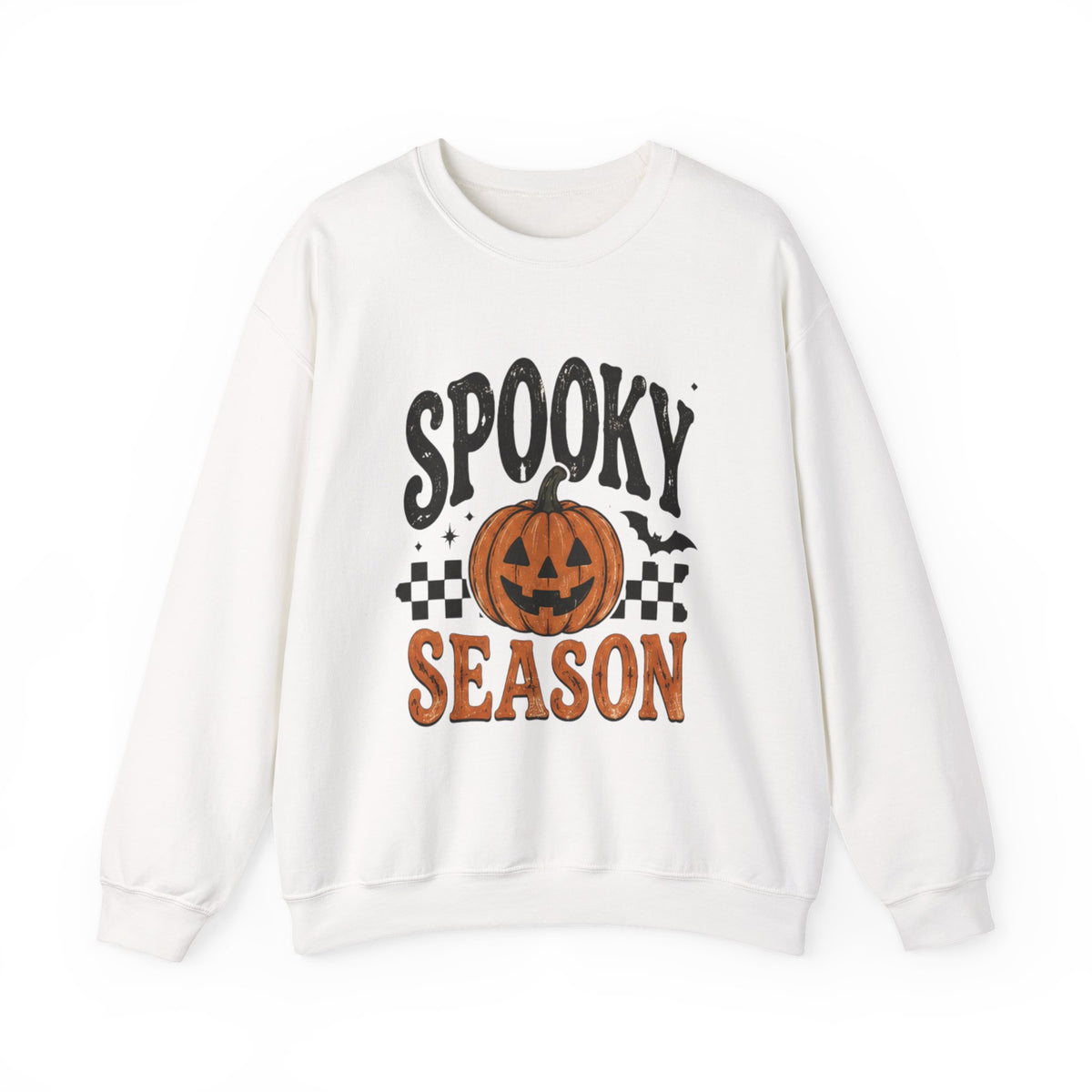 Spooky Season Sweatshirt — Pumpkin Jack-O'-Lantern Halloween Crewneck