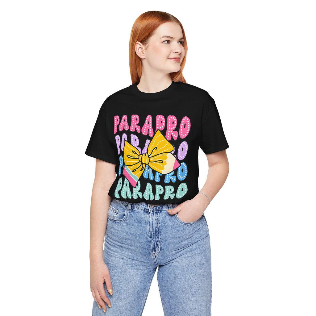 Parapro T-Shirt — Colorful Paraprofessional Bow Tee