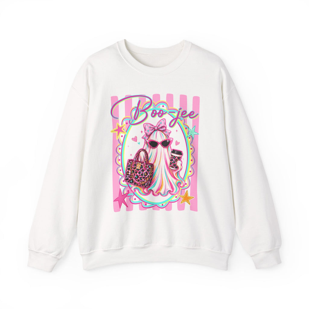 Halloween Crewneck Sweatshirt — "Boo-jee" Cute Ghost Fashion Graphic