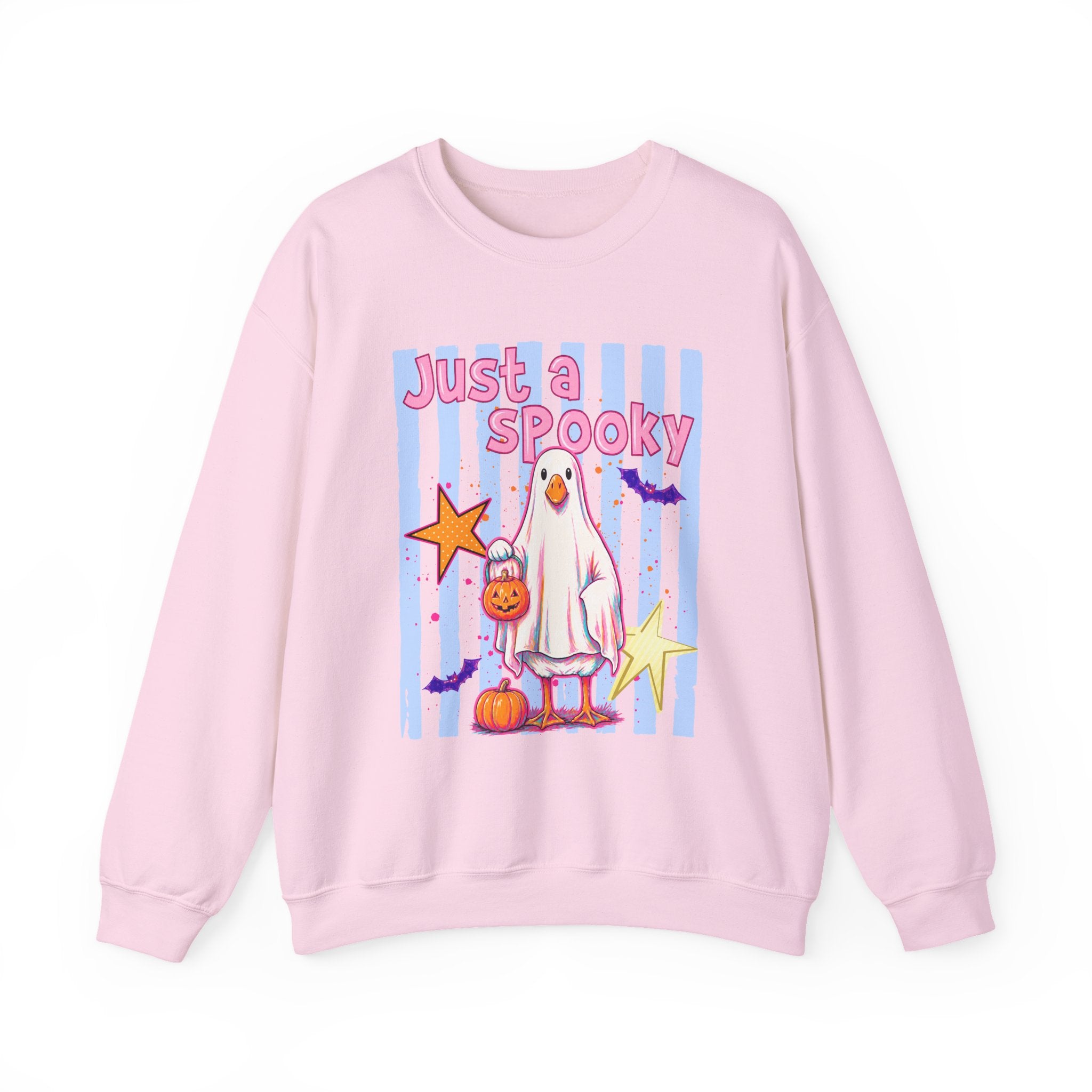 Ghost Costume Sweatshirt — "Just a Spooky" Cute Halloween Crewneck