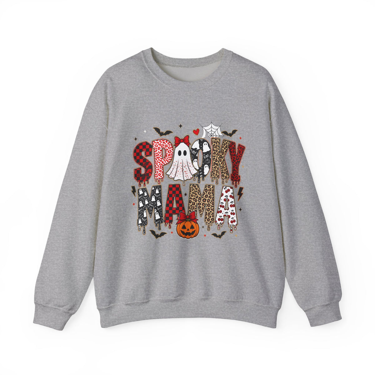 Spooky Mama Sweatshirt — Halloween Ghost Pumpkin Crewneck