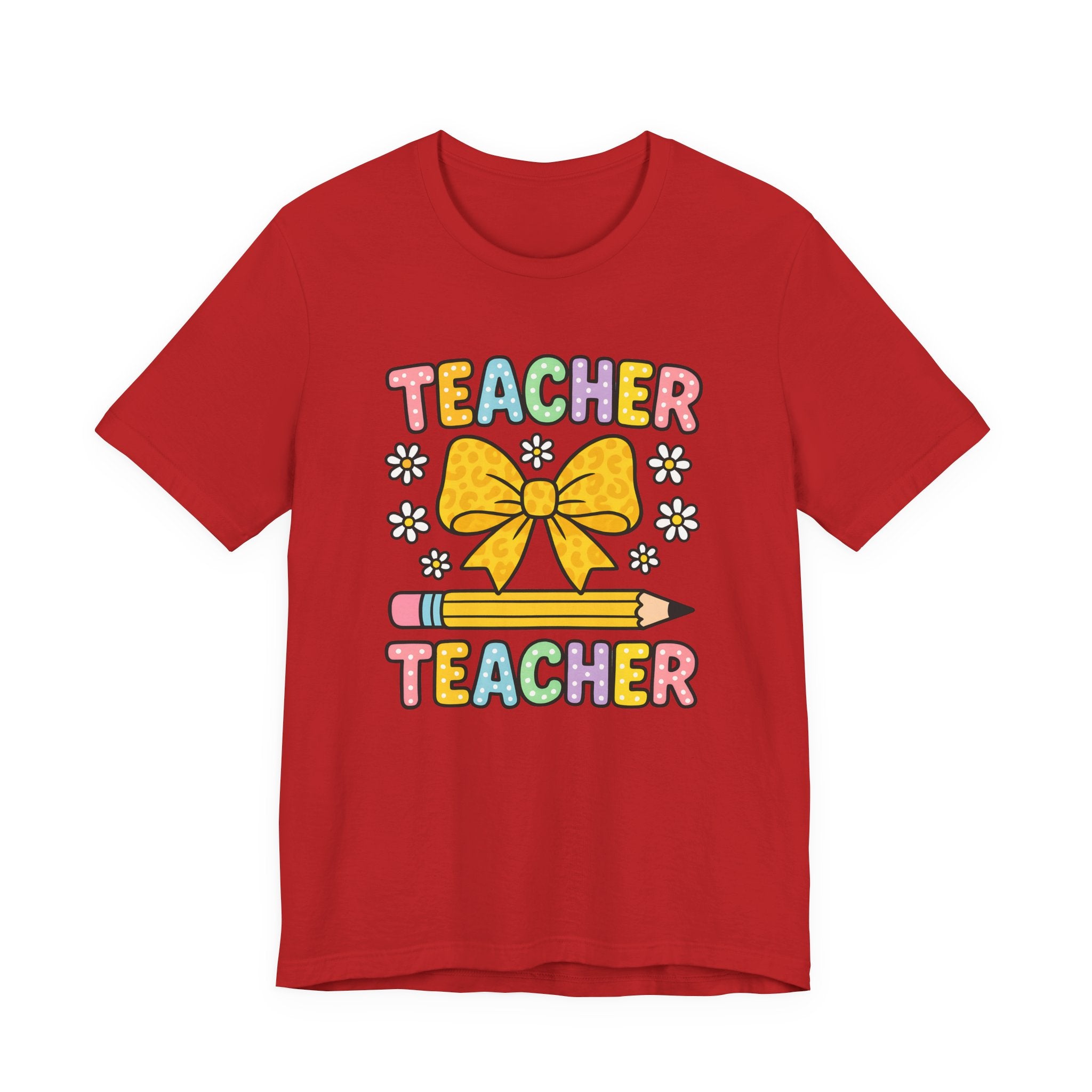Teacher Bow Pencil T-Shirt