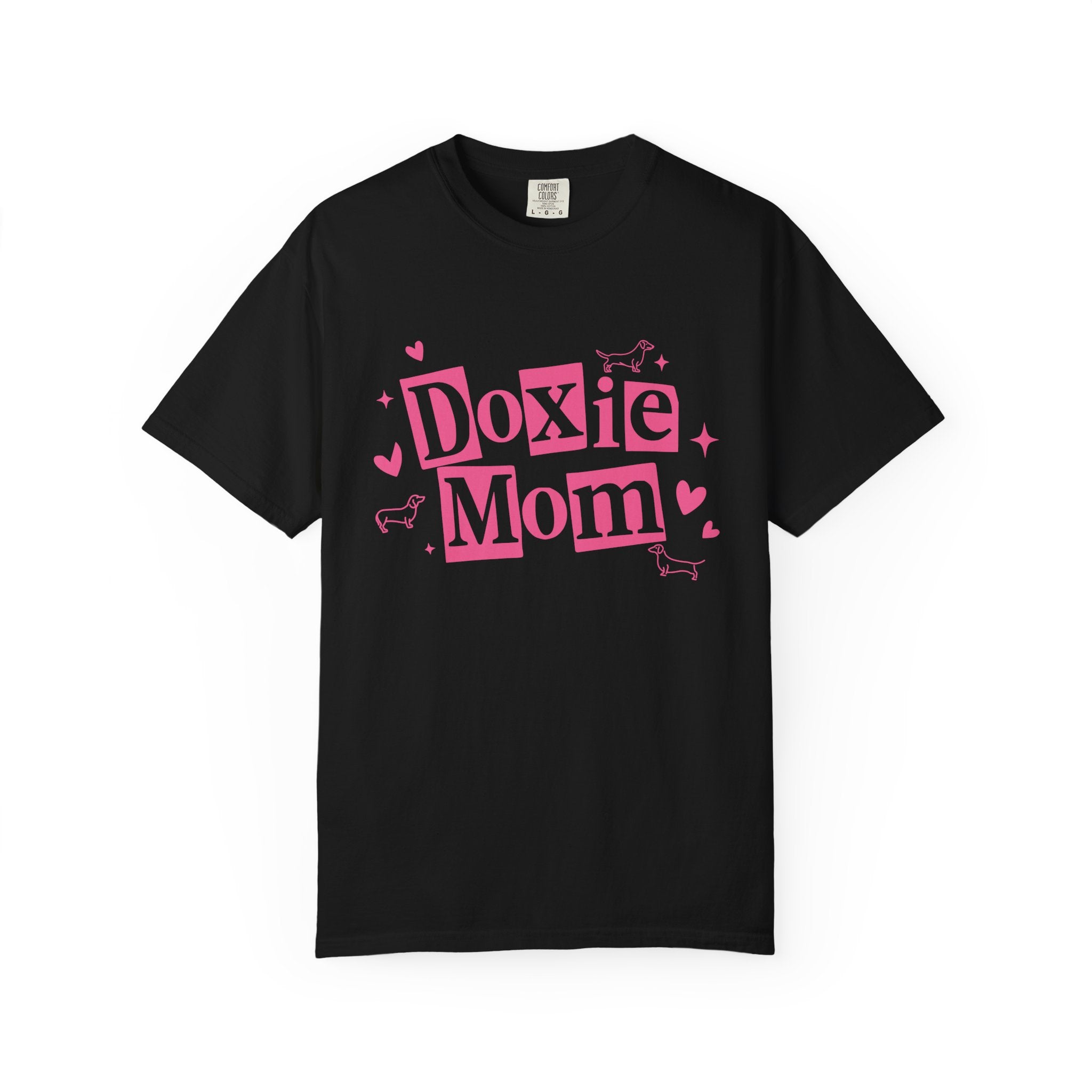 Doxie Mom T-Shirt — Cute Pink Dachshund Dog Mom Tee