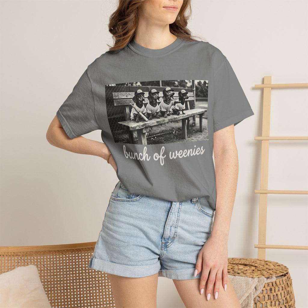 Vintage Bunch of Weenies White Text Photo T-Shirt