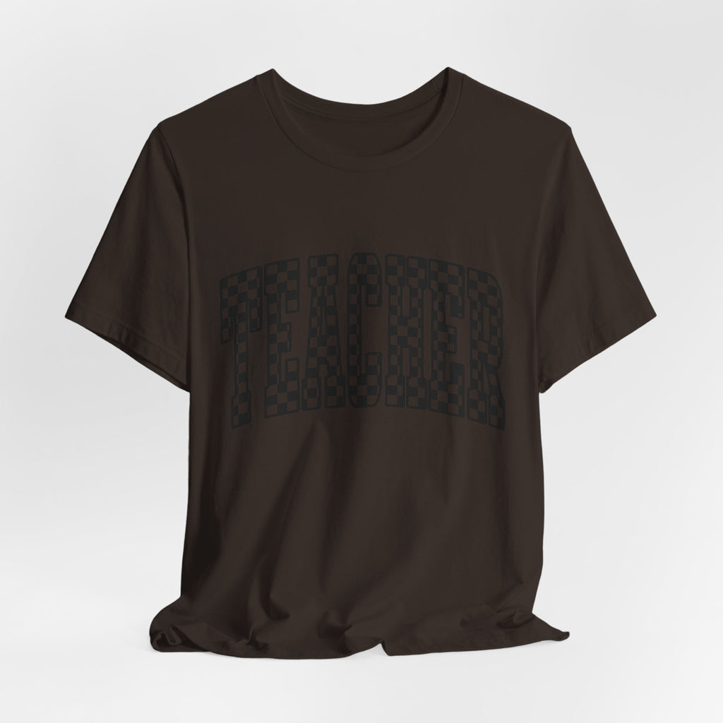 Teacher Checkerboard Graphic Tee