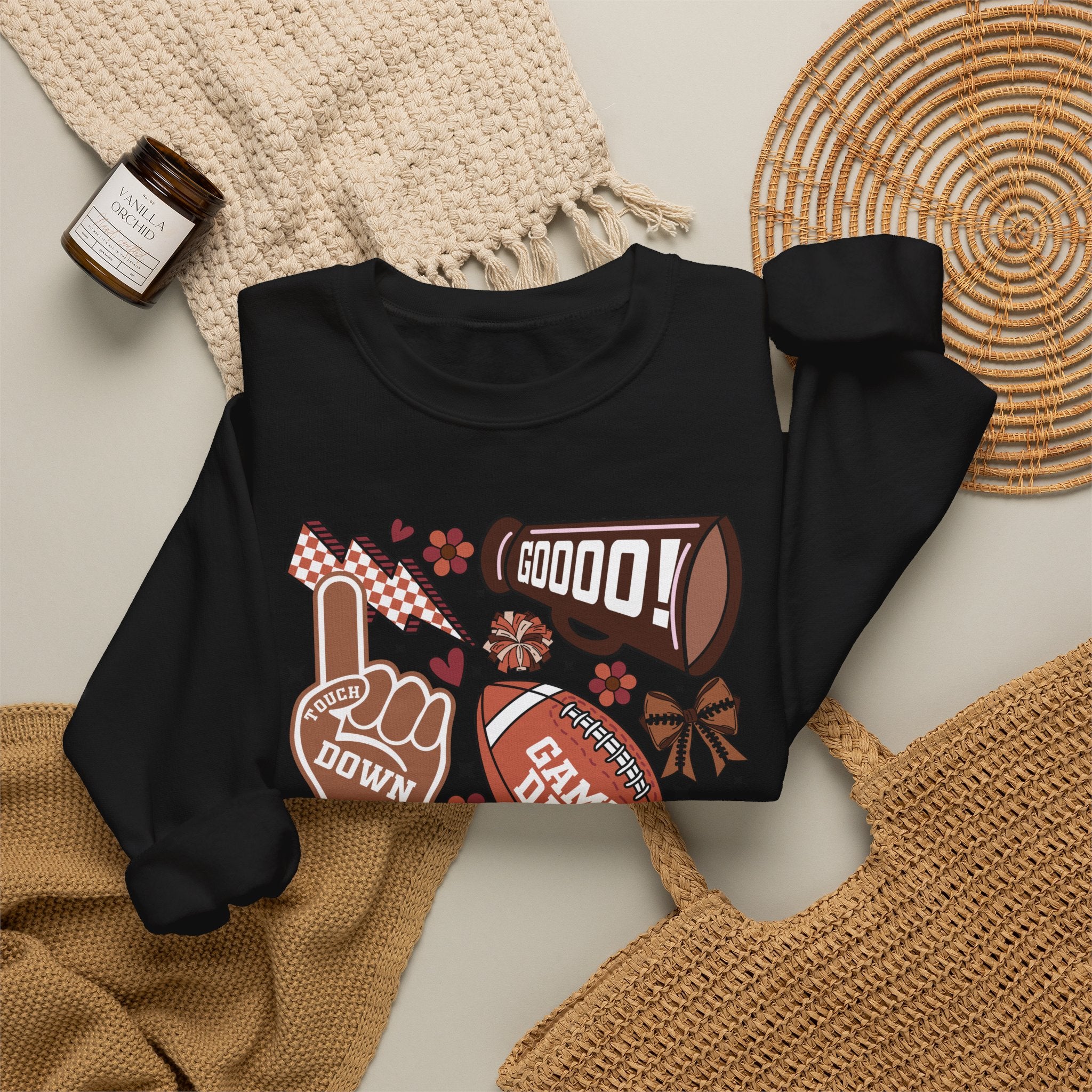 Football Season Crewneck Sweatshirt – 'Tis the Season Game Day Design