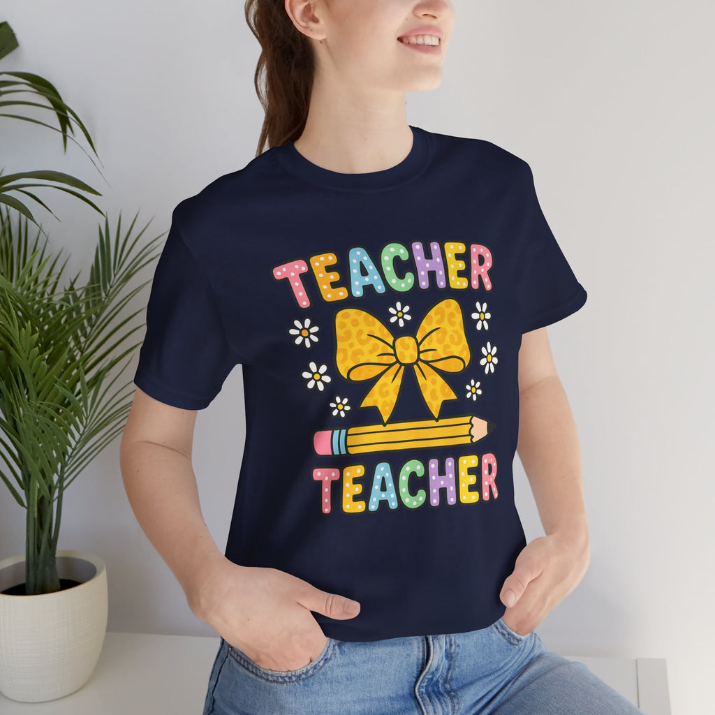 Teacher Bow Pencil T-Shirt