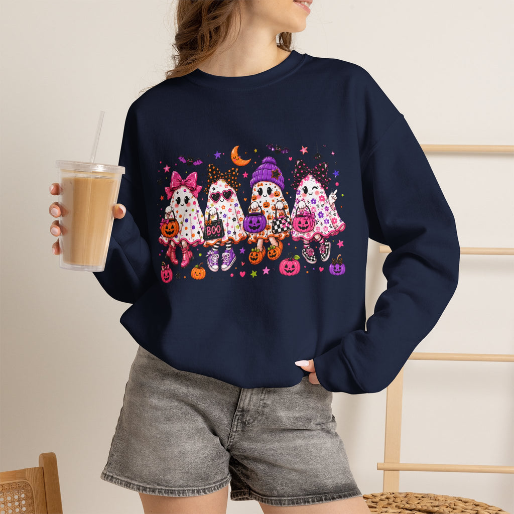 Halloween Gnomes Crewneck Sweatshirt — Cute Trick-or-Treat Gnome Halloween Sweater