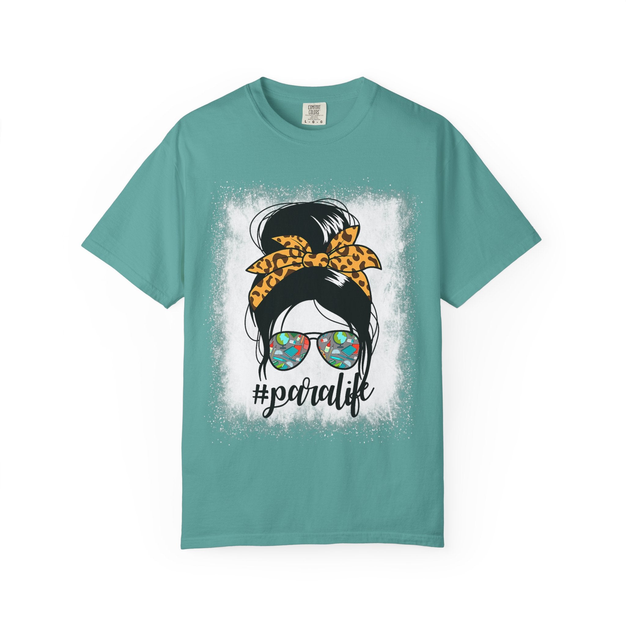 Para Life Graphic Tee — #paralife Sunglasses Messy Bun Shirt for Moms