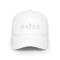 Photographer Icons Low Profile Baseball Cap — Camera, Lens, Tripod Design