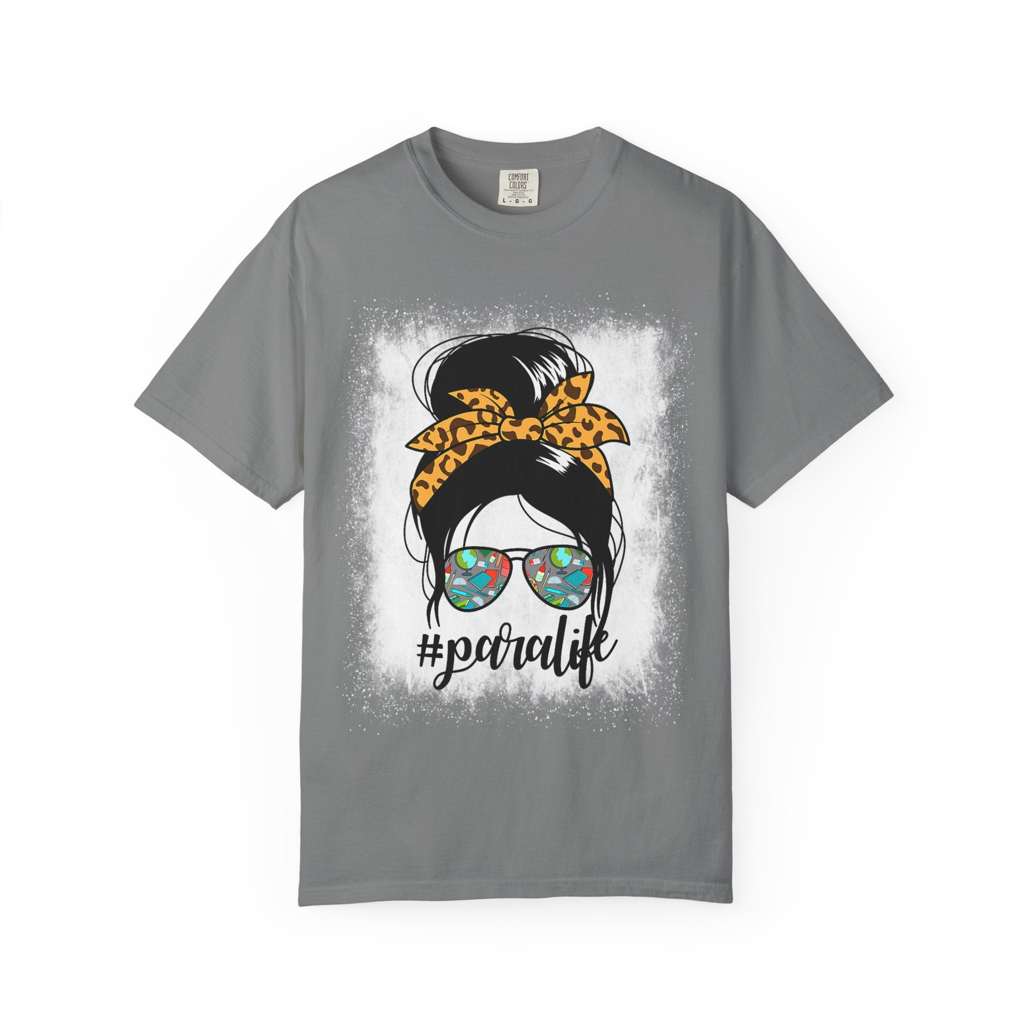 Para Life Graphic Tee — #paralife Sunglasses Messy Bun Shirt for Moms