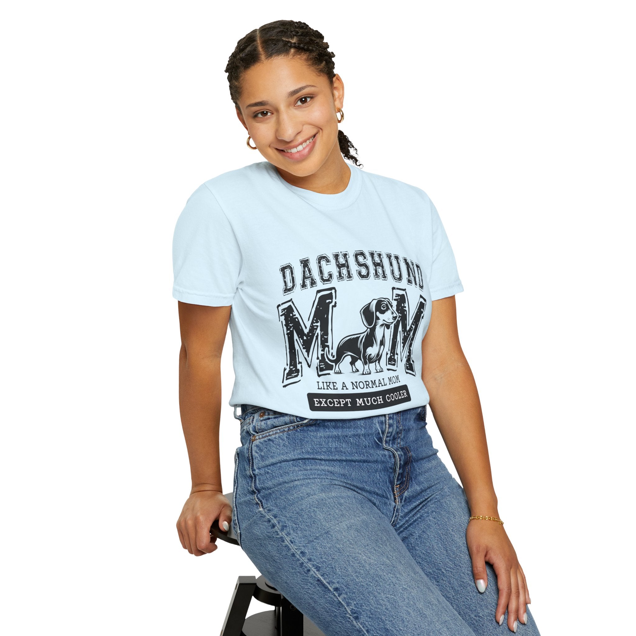 Dachshund Mom T-Shirt — "Like a Normal Mom Except Much Cooler" Dog Lover Tee