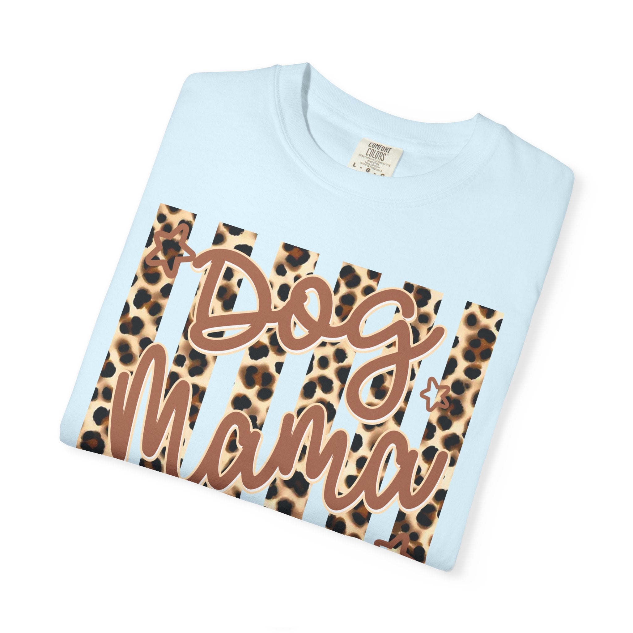 Dog Mama Leopard Flag T-Shirt